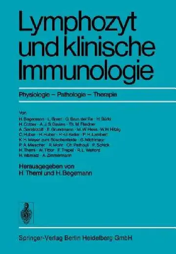 Cover of Lymphozyt Und Klinische Immunologie