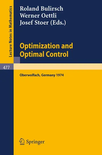 Cover of Optimization and Optimal Control