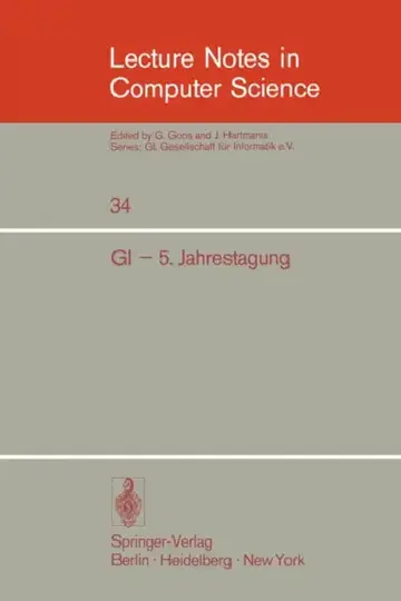 Cover of GI - 5. Jahrestagung