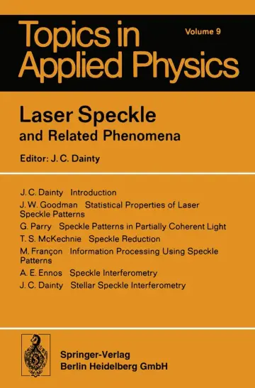 Cover of Laser Speckle and Related Phenomena