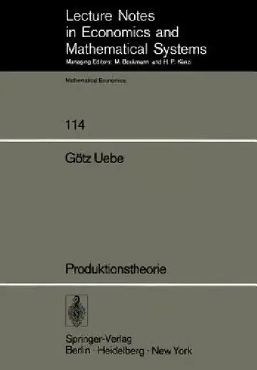 Cover of Produktionstheorie