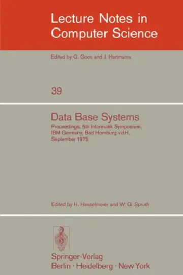 Cover of Data Base Systems