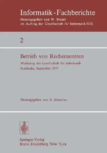 Cover of Betrieb Von Rechenzentren