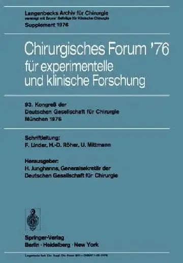 Cover of Chirurgisches Forum '76 Für Experimentelle Und Klinische Forschung