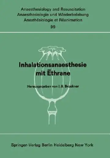 Cover of Inhalationsanaesthesie Mit Ēthrane