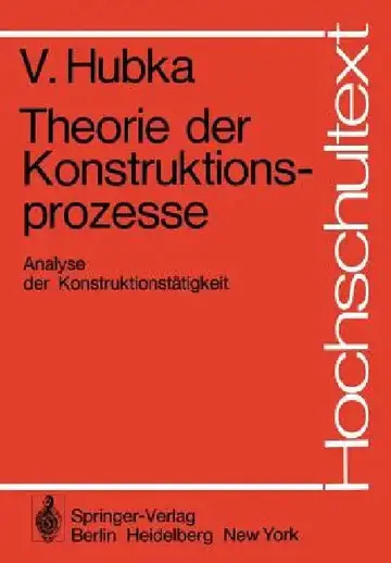 Cover of Theorie Der Konstruktionsprozesse