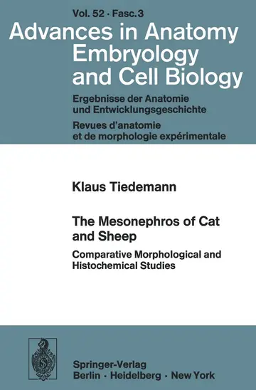 Cover of The Mesonephros of Cat and Sheep