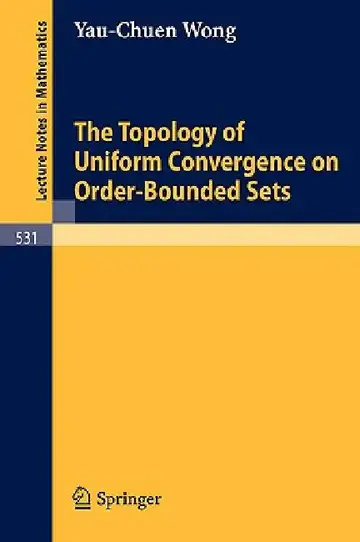 Cover of The Topology of Uniform Convergence on Order-Bounded Sets