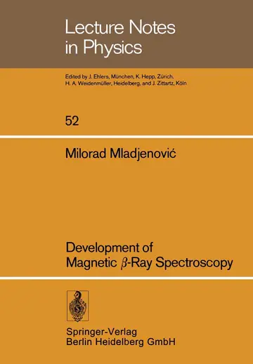 Cover of Development of Magnetic β-Ray Spectroscopy
