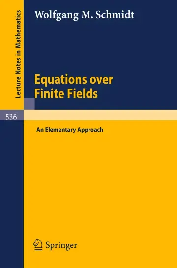 Cover of Equations Over Finite Fields