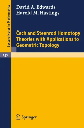 Cover of Cech and Steenrod Homotopy Theories with Applications to Geometric Topology