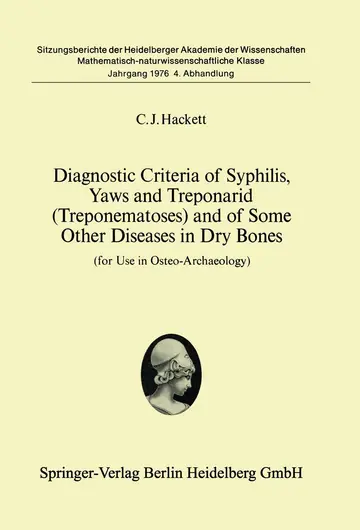 Cover of Diagnostic Criteria of Syphilis, Yaws and Treponarid (Treponematoses) and of Some Other Diseases in Dry Bones