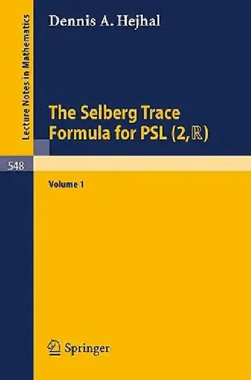 Cover of The Selberg Trace Formula for Psl (2, R)