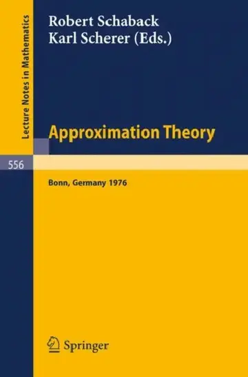 Cover of Approximation Theory
