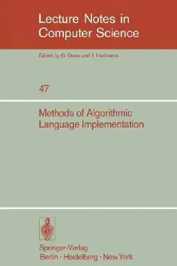 Cover of Methods of Algorithmic Language Implementation