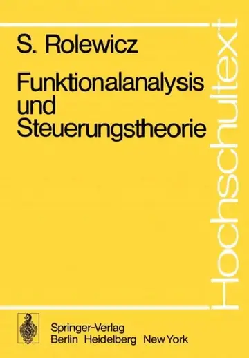 Cover of Funktionalanalysis Und Steuerungstheorie
