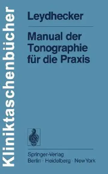 Cover of Manual Der Tonographie Für Die PRAXIS