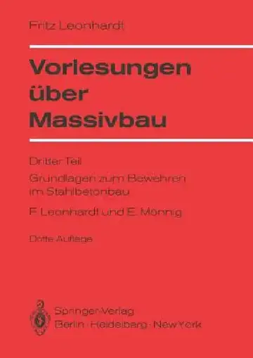 Cover of Vorlesungen Über Massivbau