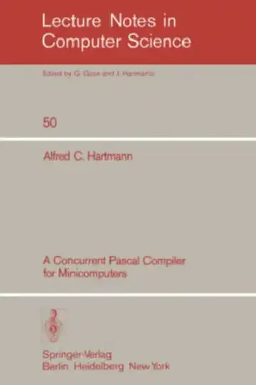 Cover of A Concurrent Pascal Compiler for Minicomputers