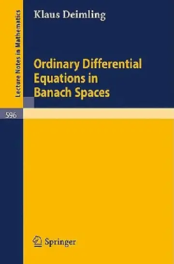 Cover of Ordinary Differential Equations in Banach Spaces