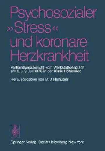 Cover of Psychosozialer "Stress" Und Koronare Herzkrankheit