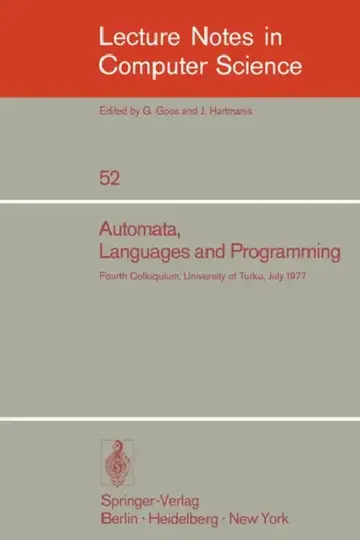 Cover of Automata, Languages and Programming