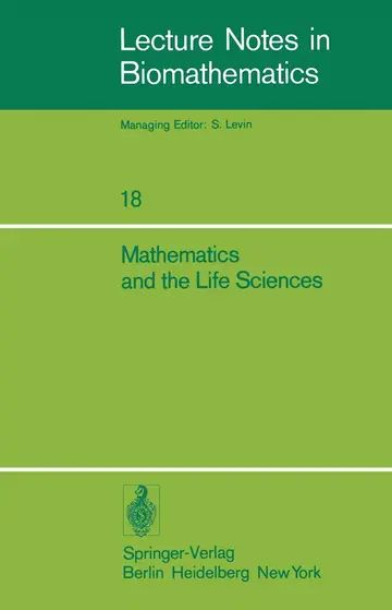 Cover of Mathematics and the Life Sciences