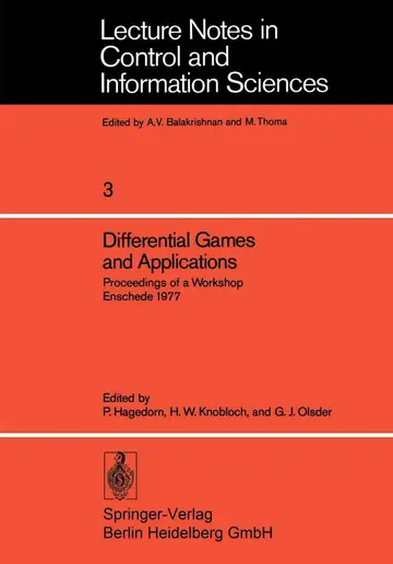 Cover of Differential Games and Applications