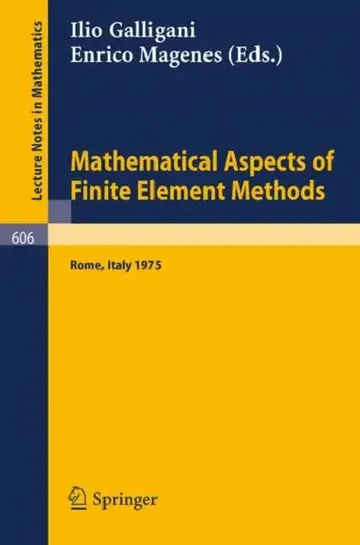 Cover of Mathematical Aspects of Finite Element Methods