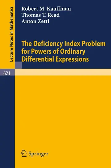 Cover of The Deficiency Index Problem for Powers of Ordinary Differential Expressions