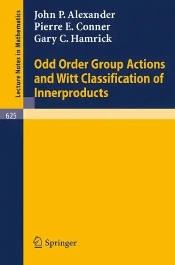 Cover of Odd Order Group Actions and Witt Classification of Innerproducts
