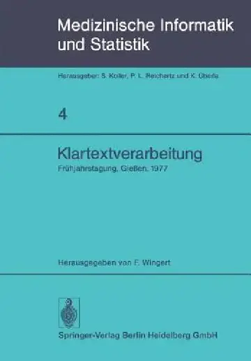 Cover of Klartextverarbeitung