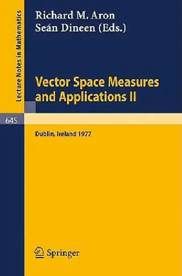 Cover of Vector Space Measures and Applications II