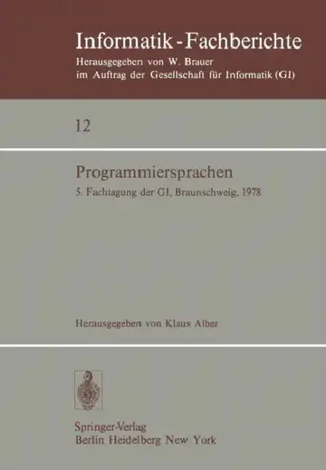 Cover of Programmiersprachen
