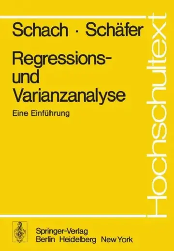 Cover of Regressions- Und Varianzanalyse