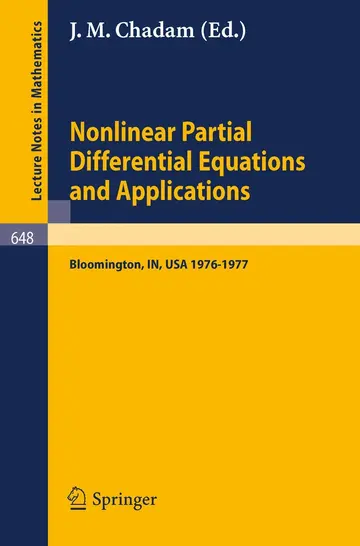 Cover of Nonlinear Partial Differential Equations and Applications