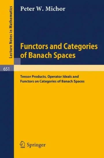 Cover of Functors and Categories of Banach Spaces