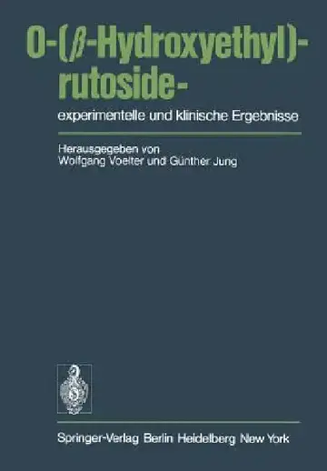 Cover of O-(β-Hydroxyethyl)-Rutoside--Experimentelle Und Klinische Ergebnisse