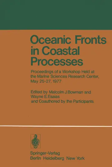 Cover of Oceanic Fronts in Coastal Processes