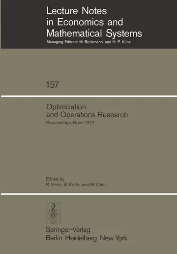 Cover of Optimization and Operations Research