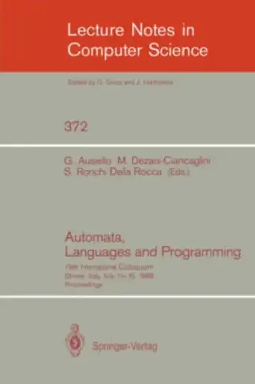 Cover of Automata, Languages and Programming