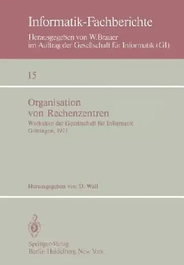 Cover of Organisation Von Rechenzentren