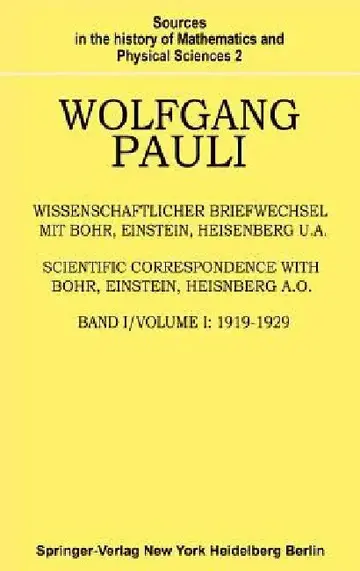 Cover of Wissenschaftlicher Briefwechsel Mit Bohr, Einstein, Heisenberg U.A.