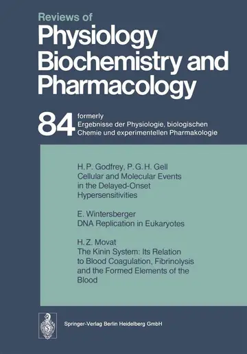 Cover of Reviews of Physiology, Biochemistry and Pharmacology