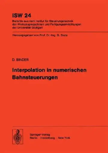 Cover of Interpolation in Numerischen Bahnsteuerungen