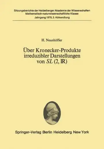 Cover of Über Kronecker-Produkte Irreduzibler Darstellungen Von SL (2, ?)