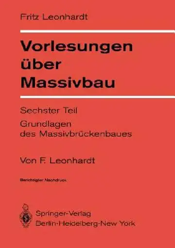 Cover of Vorlesungen Über Massivbau