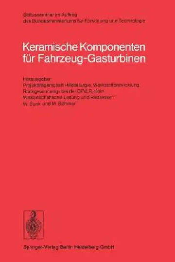 Cover of Keramische Komponenten Für Fahrzeug-Gasturbinen