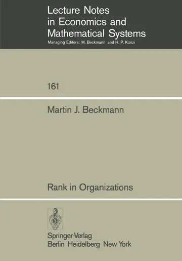 Cover of Rank in Organizations