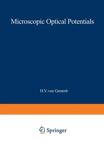 Cover of Microscopic Optical Potentials
